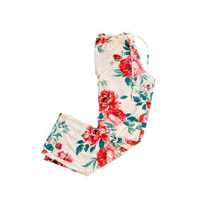 Nordstrom Lingerie Womens Med Lounge Pajama Pants Light Pink Floral Drawstring